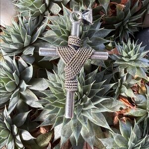 Vintage Sterling Silver Wrapped Pendant